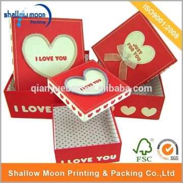 Custom design paperboard chocolate box packaging