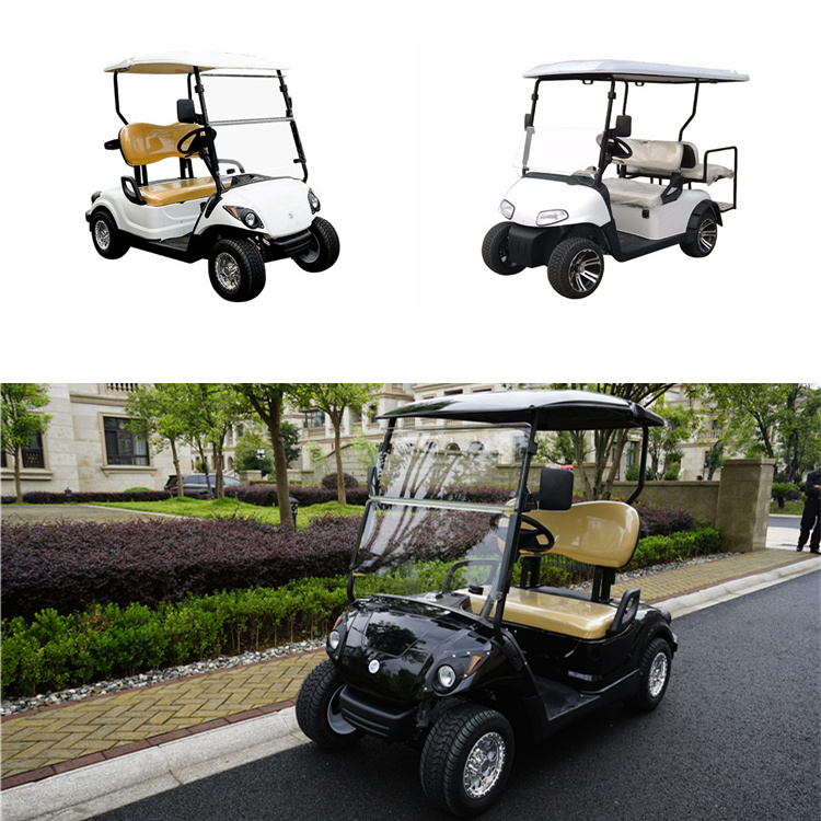 2 Seaters Golf Carts with 2 rear seats