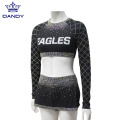 Custom All Star Sexy Crop Top Cheerleader Seragam