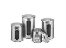 Stainless Steel Metal Coffee Tea Kitchen Canister
