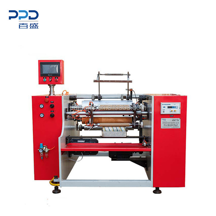 Factory price 3 shaft aluminium foil silicon paper rewinder machine