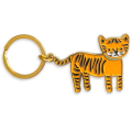 Holiday Gift Metal Personlig logotyp Tiger Emalj KeyChain