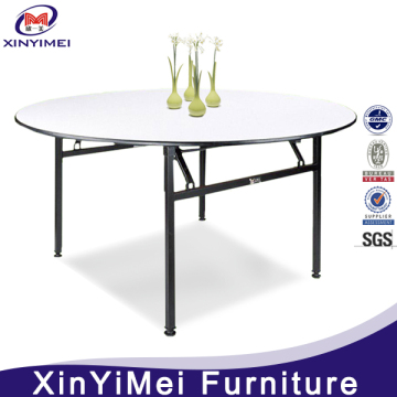 Round Party Rental Using Wood Folding Table