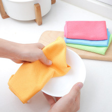 Double-sided Fish Scale Mictofiber Kitchen Wipe Cloth
