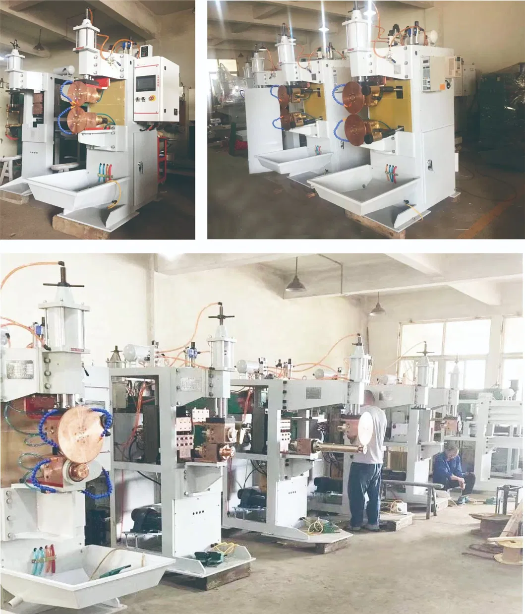 Air-Powered Seam Welding Equipment Resistance Seam Welder for Low Carbon Steel or Stainless Steel
