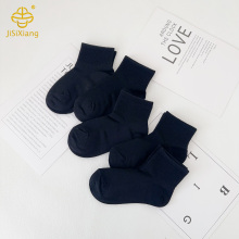 Summer mesh breathable solid color sock white student sock