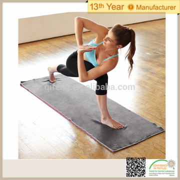 wholesale solid color microfiber yoga towel for purchaser