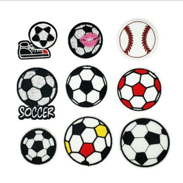 Izinga eliphakeme leChender Embroidery Soccer Embroidery Patches