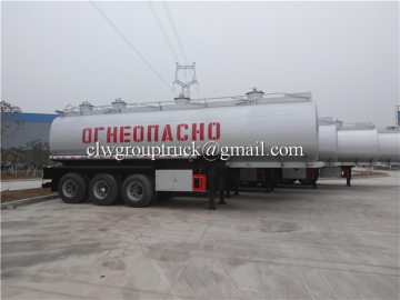 Aluminium Tank Semi Trailer for fuel transportion