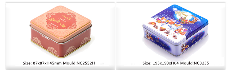 New design mailbox shape food packaging metal cake cookies tin box