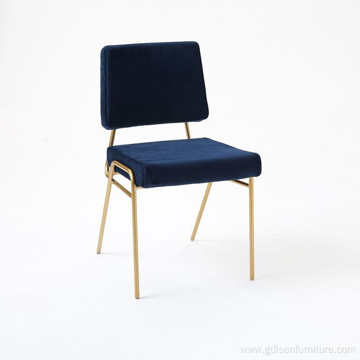 Modern Wire Frame Upholstered Dining Chair