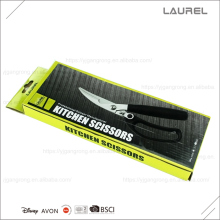 Wholesale black handle popular stainless steel kitchen poultry scissors