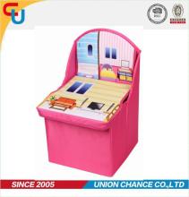colorful folding storage chair for kids