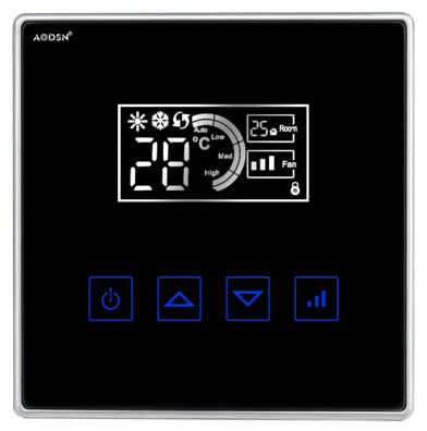 AODSN hotel room digital LCD programmable air thermostat