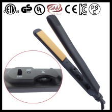 100% Pure Cermaic 450F Jet black hair straightener flat iron
