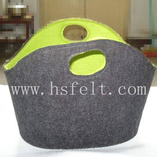 Eco-friendly Felt storage bag / Felt basket with handle