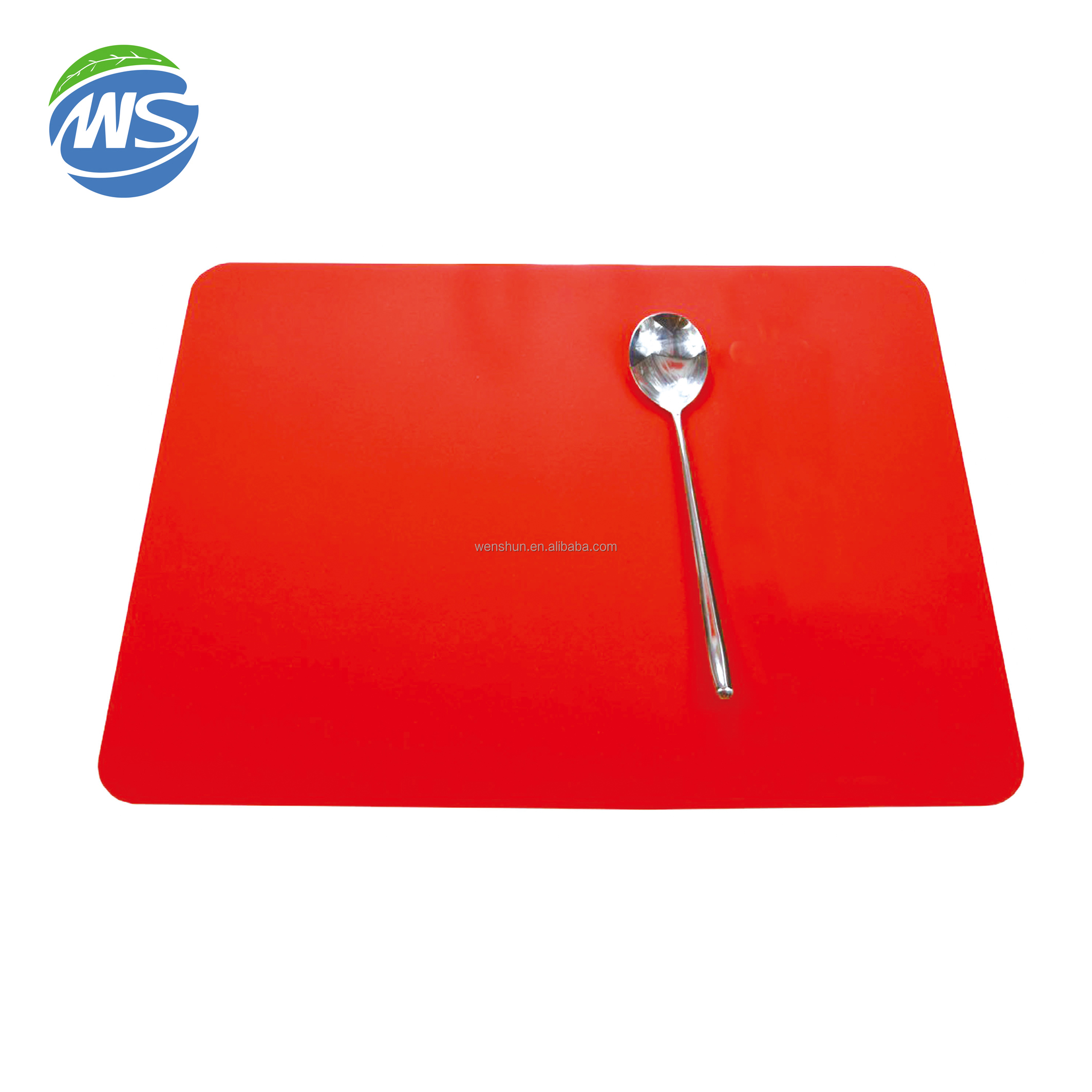 Custom Design Decoration 100% Food Grade 12" X 18" Square Kitchen Table Mat