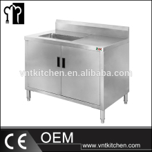 VNTB236 Commercial Bar Equipment Stainless Steel Center Island Workstation