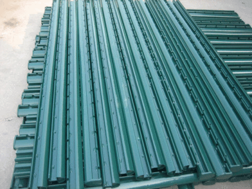 PVC Powder Coated Security Metal Fence Post (YB-POST6)