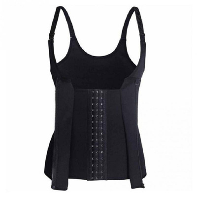 Ladies Body Belly Zipper Corset Neoprene Three-Layer Patch Wicking Vest And Shapewear