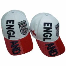 3d Embroidery Football Cap White / Red Outdoor Cap Headwear England Fans