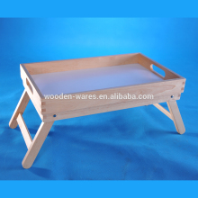 Wooden/Bamboo Bed Tray with Folding Legs, Folding Bed Tray Table, and Breakfast Tray Bamboo Bed tray