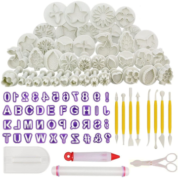 93pcs Cookie Fondant Cutters Cake Decorating Kit