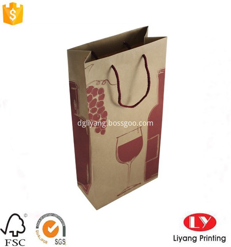 kraft paper wine bag kraft paper wine bag