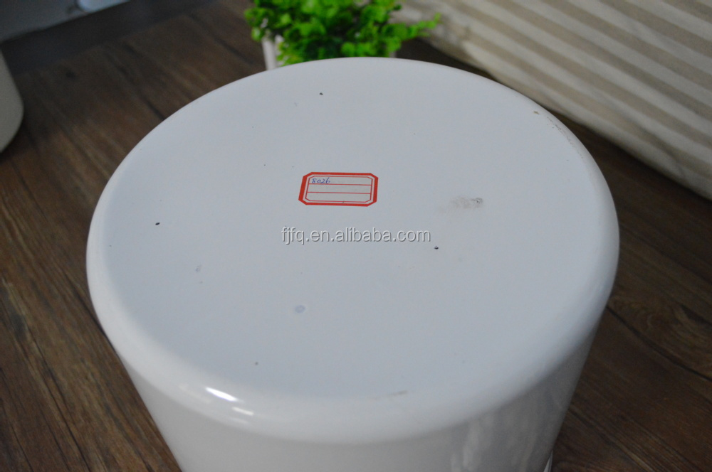 Dia 26cm Enamel Bread Box Storage Pot Potato Pot With Lid