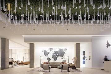 Hanging bubble modern design crystal ball chandelier