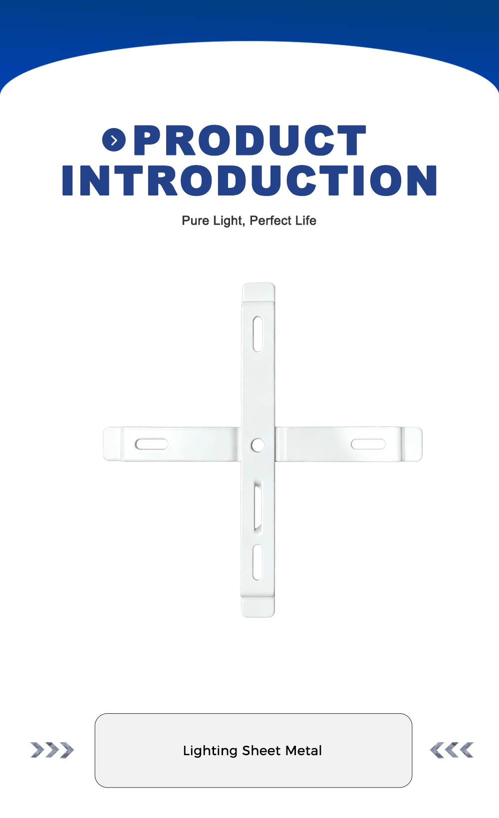 Braket Pemasangan Lampu Bentuk Silang x Cross Shape Lamp Mount Bracket x