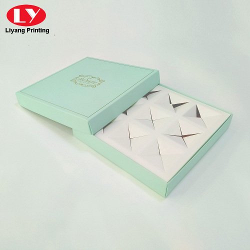 9 Pieces Square Macaron Paper Box Custom