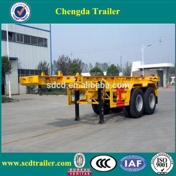 40 tons 3 axles hydraulic heavy duty flatbed trailer(lowboy) in truck trailer, semi remolque de cama baja,semi reboque baixo