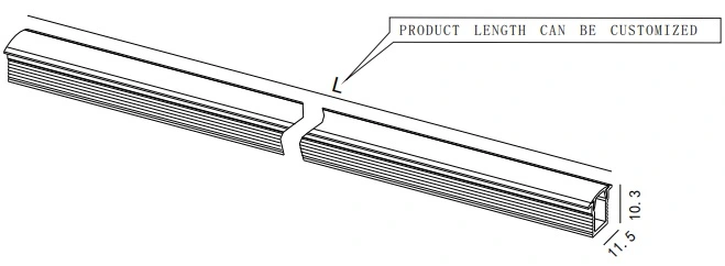 DC12V/24V New Design LED Strip Profile Lighting Bar for Cabinet