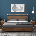 Minimalista NUEVO Cama de nogal de madera maciza estilo chino