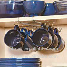 Wire hanging coffee mark cup drying rack
