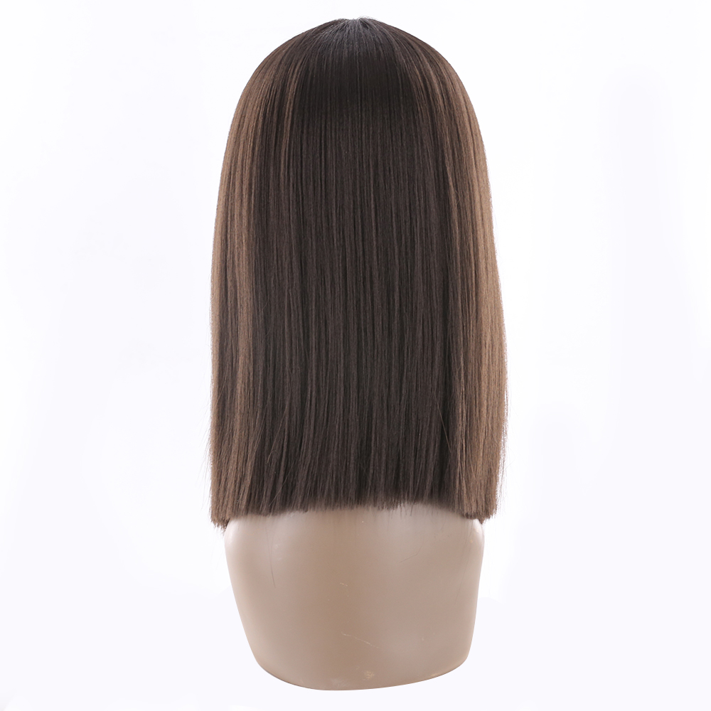 DTL special wig100% synthetic hair machine made women honey silk straight heat resistant soft synthetic wig