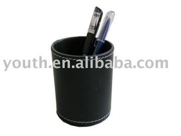 Leatheroid Pencil Holder/ Pencil Cup