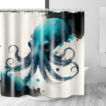 printing bath shower curtain