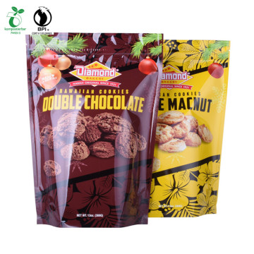 Nuts Food Bag em boa barreira com zíper que pode ser fechado e impressão personalizada