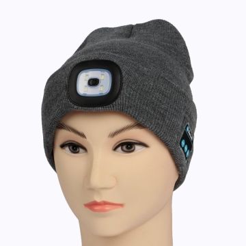 Chapéu LED Bluetooth para esportes noturnos