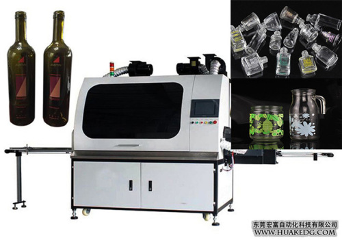 Máquina de impressão de tela automática completa para garrafa de vidro