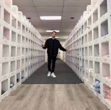 Stackable Polypropylene Plastic Shelf Bins for Warehouse Clothing Storage