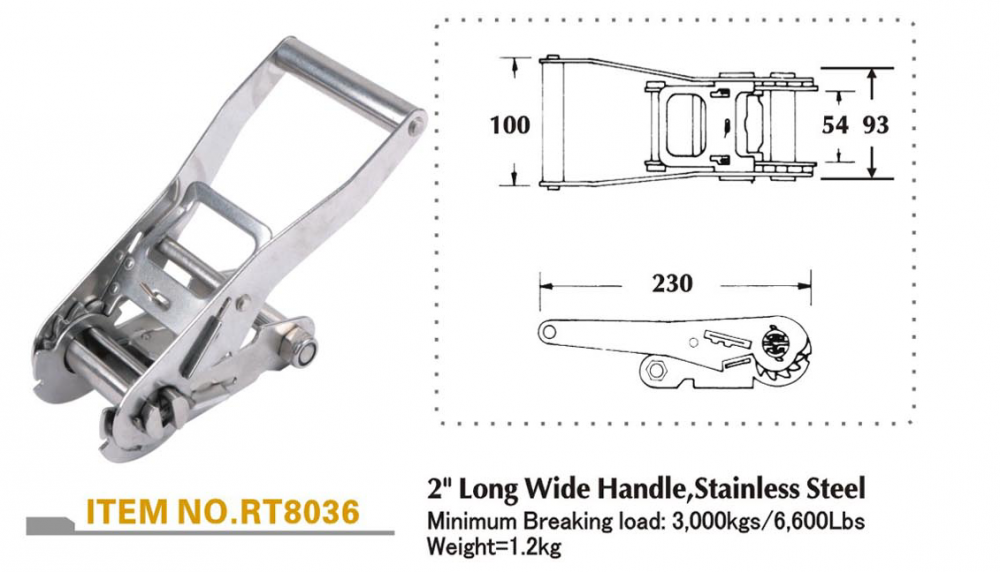 Stainless Steel Ratchet Buckle