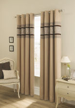 Faux Silk Swirl Modern Window Curtains Embroidery Eyelet , Living Room Curtains