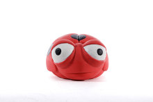 Frog & Ladybug Pattern Latex Dog Ball Toy with Squeaker