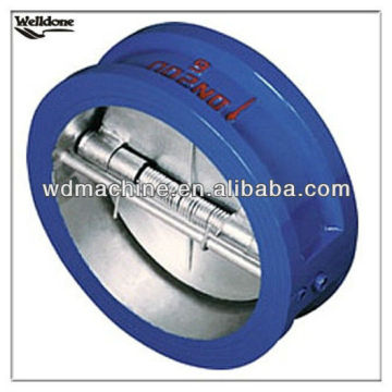 Dual disc check valve wafer type