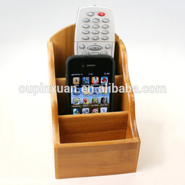 Popular living room furniture accessory,bamboo storage box,TV remote holder