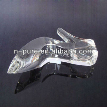 Clear Crystal High Heel Shoe