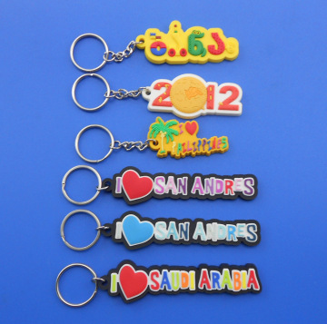 Souvenir Tourist Rubberised 3D PVC Trinket Keycharm